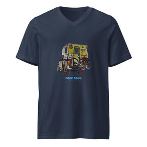 Unisex Short Sleeve V-Neck T-Shirt