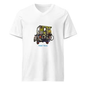 Unisex Short Sleeve V-Neck T-Shirt