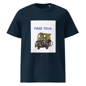 Unisex organic ribbed neck t-shirt