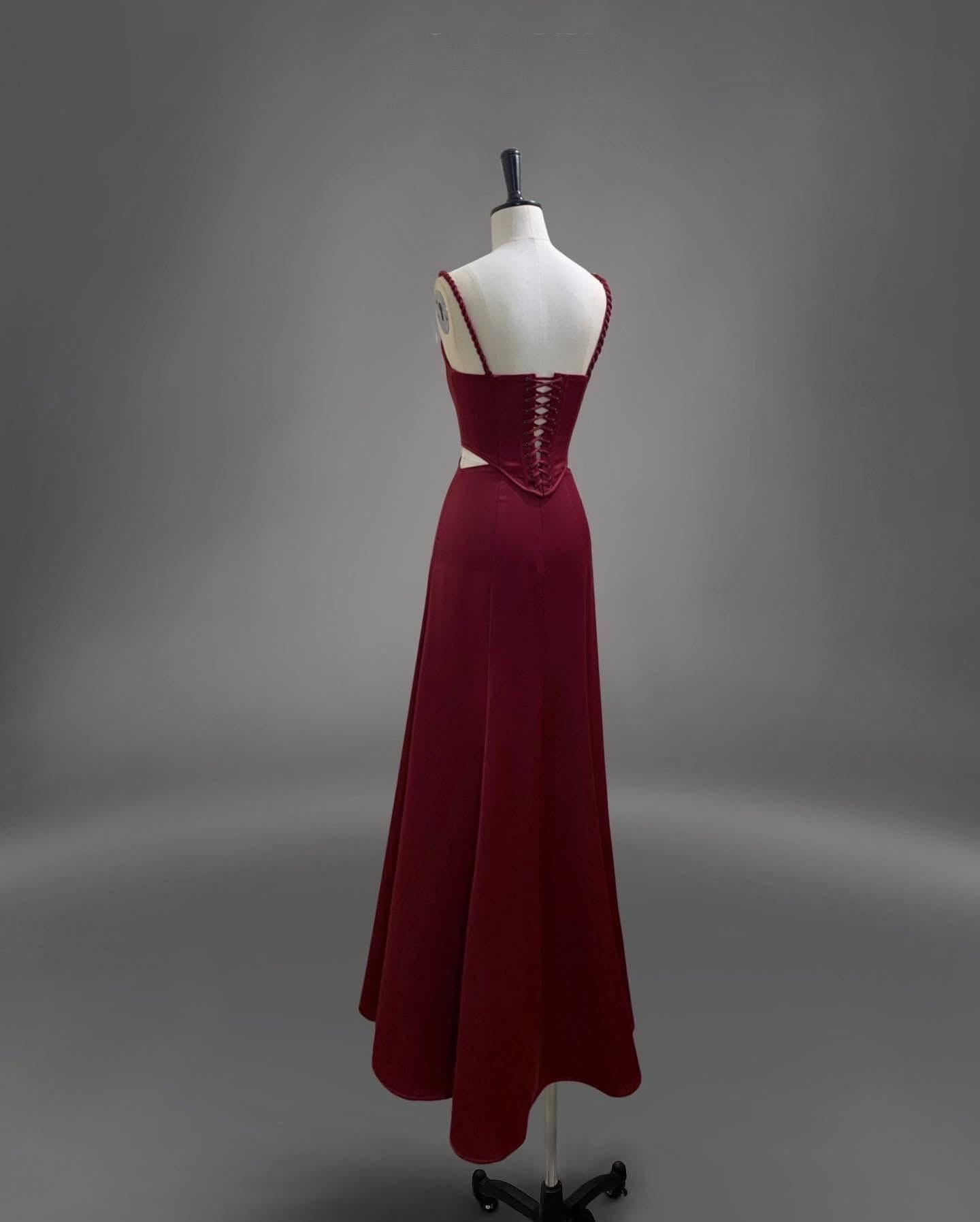 burgundy corset maxi dress Draped Corset Maxi Dress Burgundy