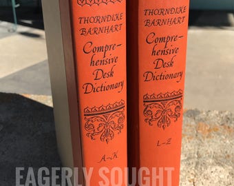 1958 comprehensive desk dictionary set