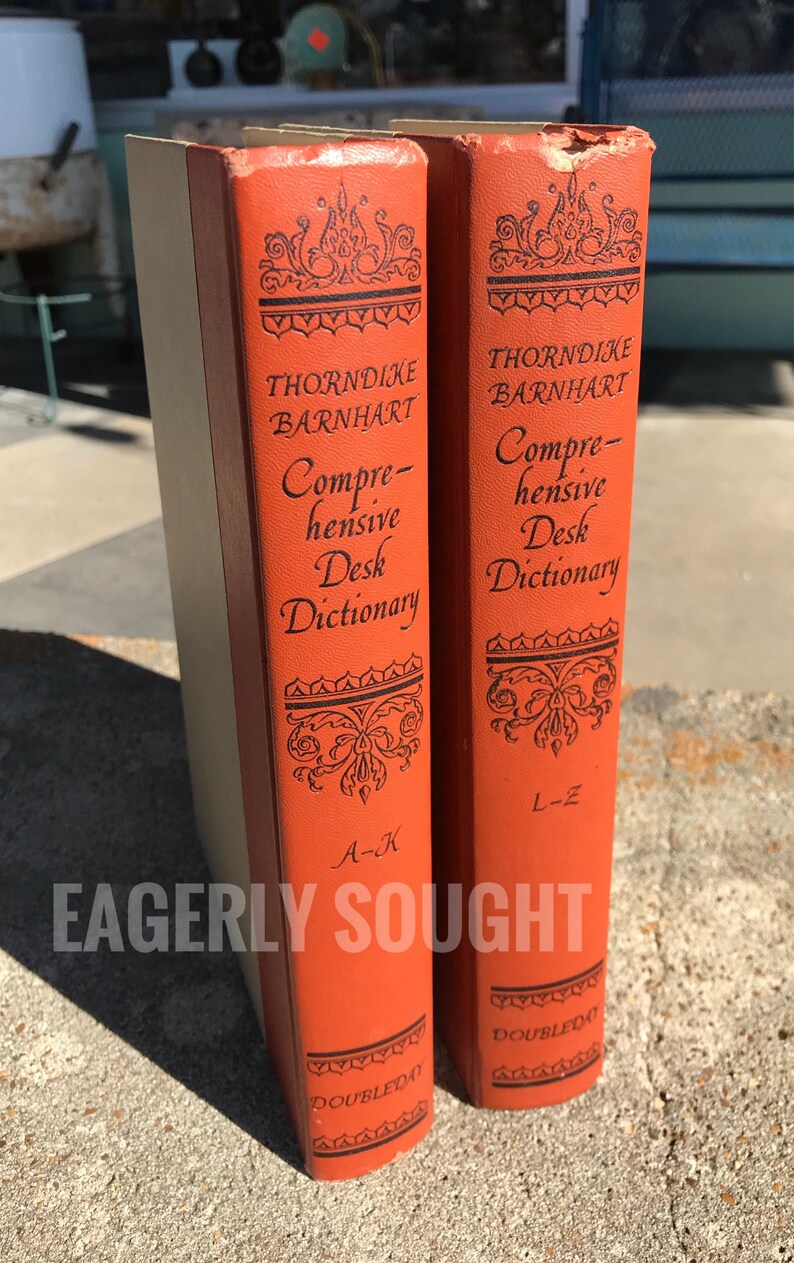 1958 Comprehensive Desk Dictionary Set Etsy