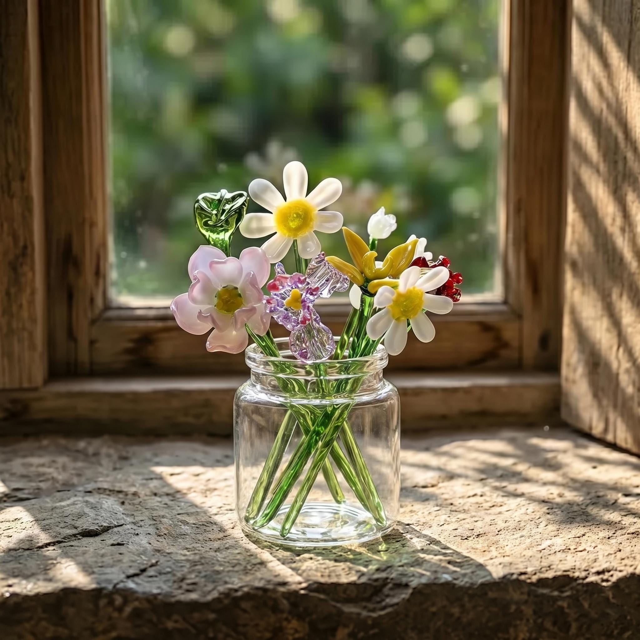 小さなガラスの花 - Etsy 日本