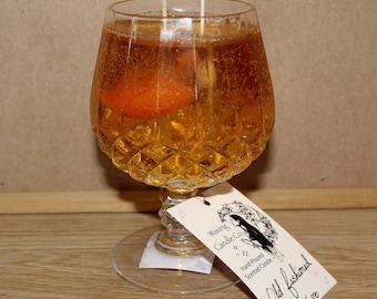 Vintagekristall | Handhällt doftljus i återanvändbart glaskärl | Soja- och gelvax | Ftalatfria dofter