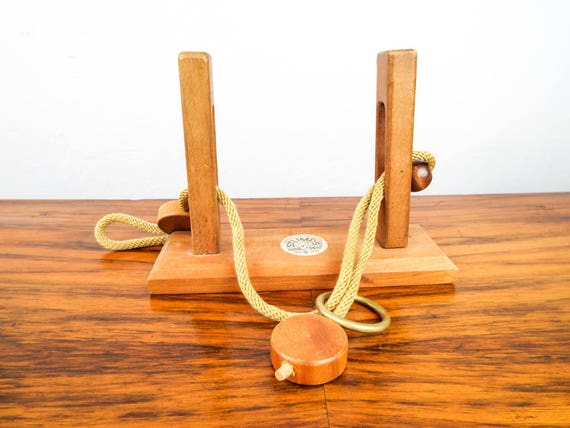 Vintage 1970s Lumberjack Toys Stumps Wooden Brain Teasers Etsy