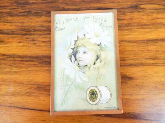 Antique Victorian Advertising J P Coats Thread Small Etsy