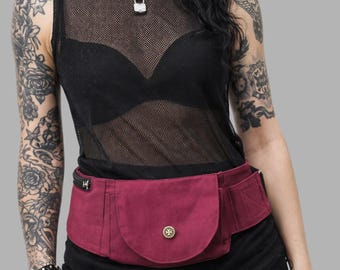 VM Utility Pocket Belt - Festival Canvas Pocket Belt, Burning Man Utility Belt, Renaissance Faire Utility Belt, Handgjort Bältestillbehör