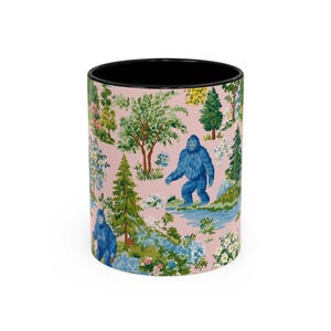 Bigfoot Sasquatch Mug - Coffee Cup Paranormal Gift Bigfoot Sasquatch Print Forest Funny Mug immagine 2