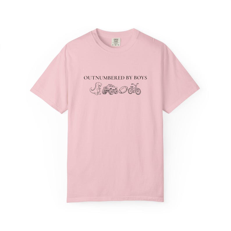 Comfort Colors® Funny Mama Shirt, Outnumbered by Sons Gift, Mother's Day Gift for Her, Mom Goose Shirt, Gift for Mother of Boys image 10