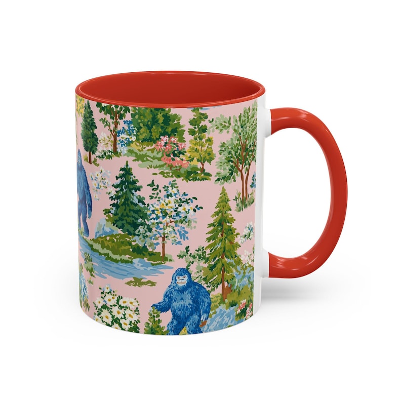 Bigfoot Sasquatch Mug - Coffee Cup Paranormal Gift Bigfoot Sasquatch Print Forest Funny Mug immagine 18