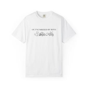 Comfort Colors® Funny Mama Shirt, Outnumbered by Sons Gift, Mother's Day Gift for Her, Mom Goose Shirt, Gift for Mother of Boys image 3