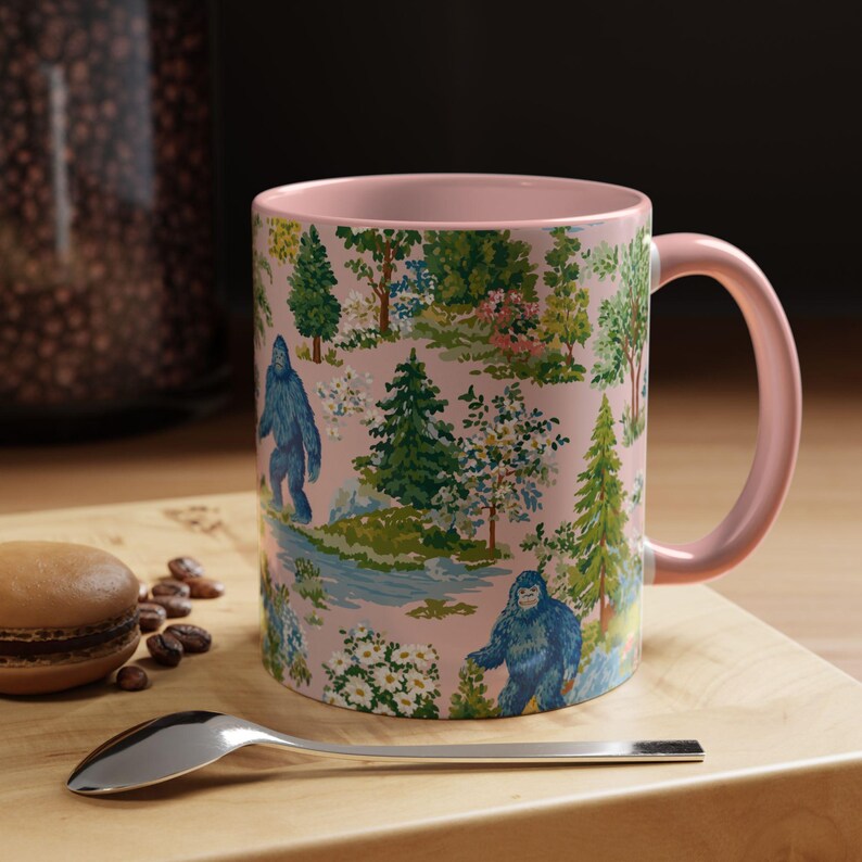 Bigfoot Sasquatch Mug - Coffee Cup Paranormal Gift Bigfoot Sasquatch Print Forest Funny Mug immagine 16