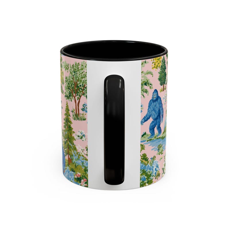 Bigfoot Sasquatch Mug - Coffee Cup Paranormal Gift Bigfoot Sasquatch Print Forest Funny Mug immagine 5