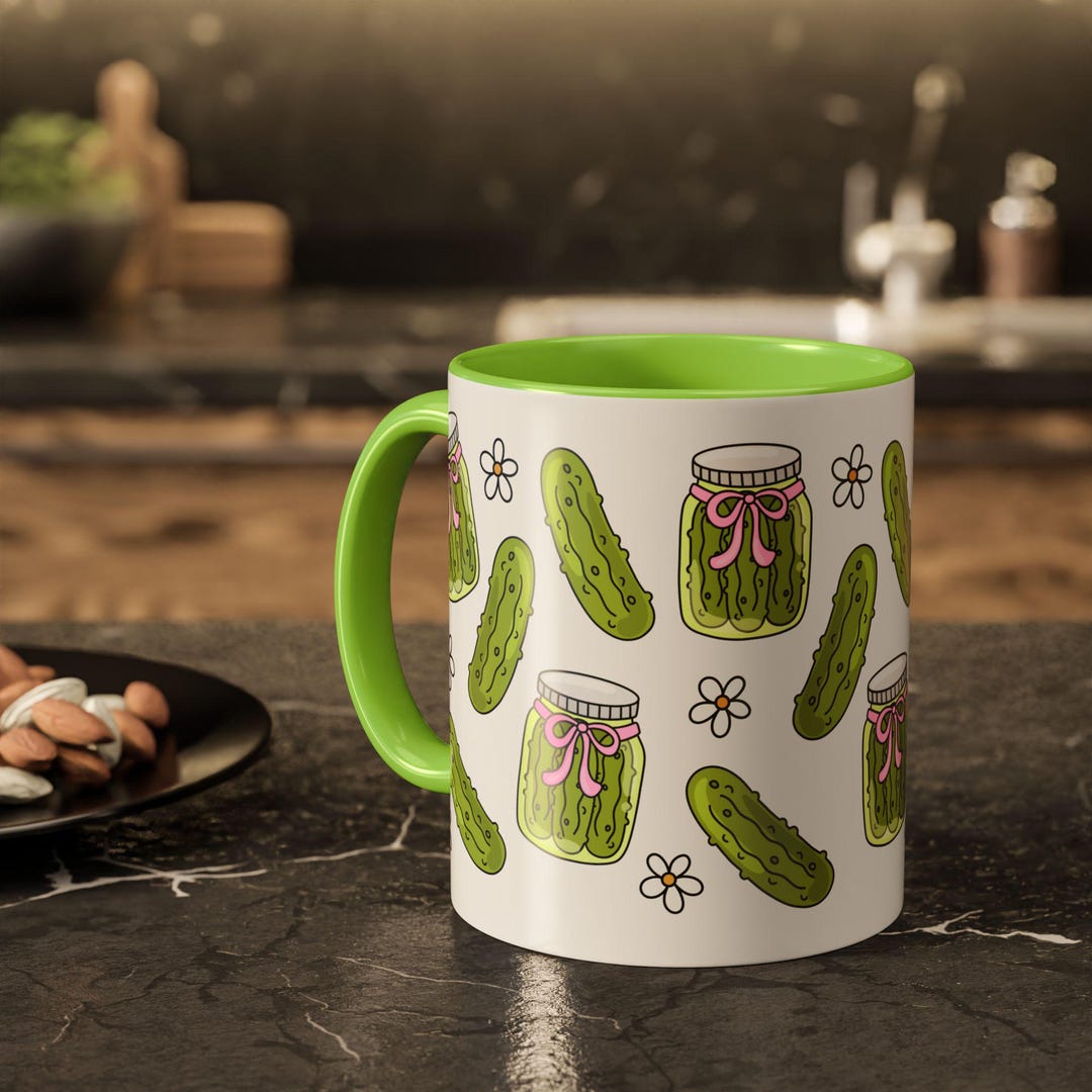 Pickle Fans Pickle Mug, Funny Pickle Mug, Cute Pickle Mug, Pickle Coffee Cup ...