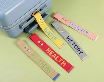 Custom Logo Luggage Strap, Personalized Luggage Tag, Travel Accessories for School and Business Trip, Perfect Travel and Birthday Gift