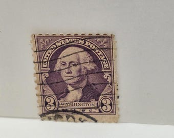Sello vintage de George Washington de 3 centavos de EE. UU. de 1932