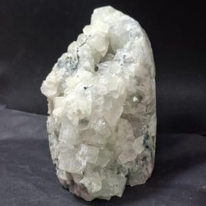 Natural White Cube Apophyllite Crystal Cluster, Raw Healing Stone for Meditation Energy 960 Gram image 1