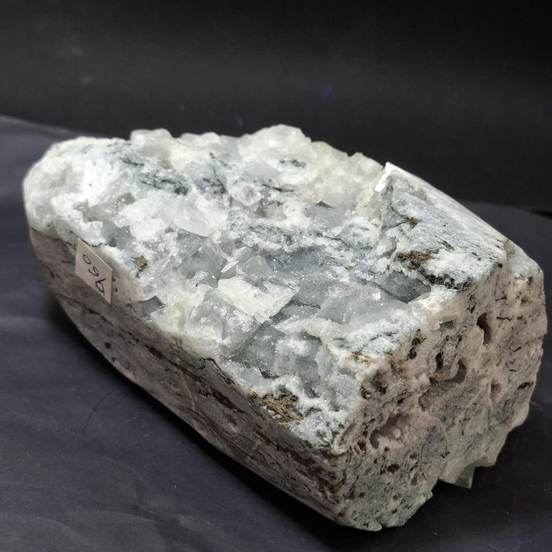 Natural White Cube Apophyllite Crystal Cluster, Raw Healing Stone for Meditation Energy 960 Gram image 10