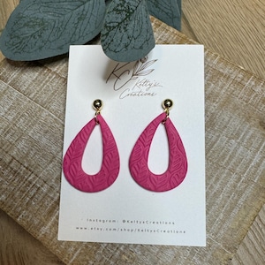 Handmade Polymer Clay Dangle Earrings