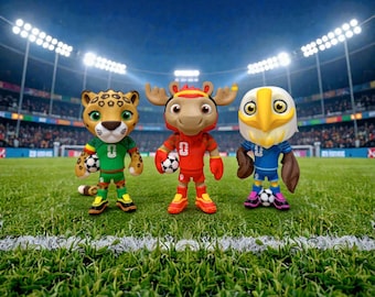 Mascotas de fútbol - Figura impresa en 3D