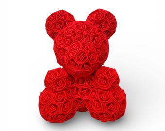 Rose bear decor - 3D printed decor