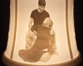 Custom Photo Lamp – 3D Printed Lithophane Night Light, Personalized Memory Gift