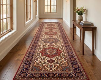 Hand Knotted Runner Rug | Persian Wool Hallway Carpet | Entryway 3x10 Custom Size