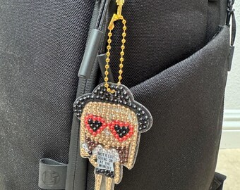 Handmade Diamond Art Keychain – Eras Tour Inspired Design – Sparkly Fan Accessory
