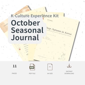 October Korean Seasonal Journal  | Inspired by the 24 Solar Terms