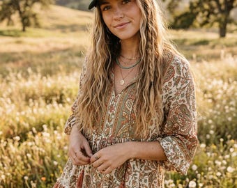The Earthkeeper- Taurus Trucker Cap | Pastel Folk Art