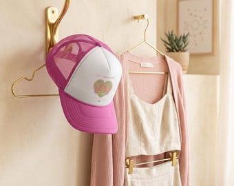Gemini Trucker Cap | Retro Twin Moons Graphic, Vintage Charm