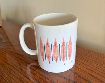 Blue Lines & Leaves 11oz Mug