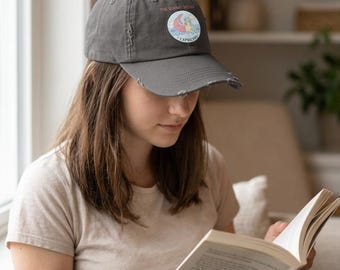 Capricorn Zodiac Distressed Cap | Cotton Baseball Hat