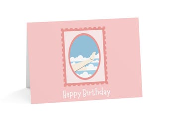 Birthday Card – Airplane Window | 5" x 7" | Blank Inside