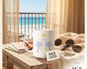 Vacation mode, ON, conversation, off Mug