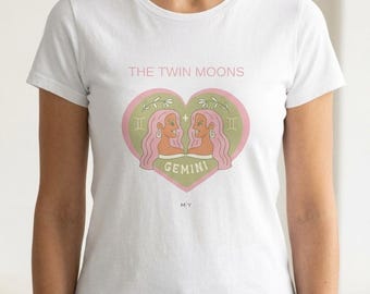 Gemini- Twins Heart Tee | Astrology Zodiac Shirt