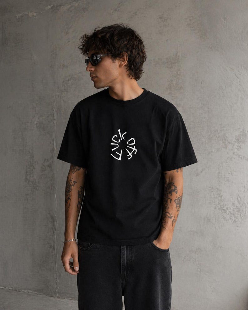 Minimalist Skeleton Hand T-Shirt, Middle Finger Skull Design, Gothic Streetwear Tee, Unisex Comfort Colors Shirt image 2