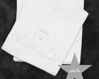Vintage Swans Graphic Tee, Y2K Coquette Shirt