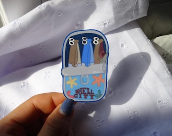 spongebob sardine in a tin can sticker