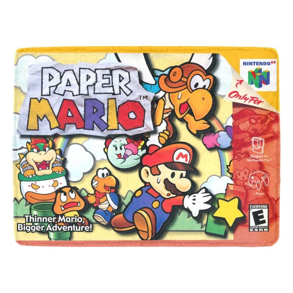 Paper Mario N64 Blanket