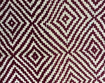 Handgefertigter Berber Teppich aus Wolle im farbenfrohen geometrischen Beni-Stil