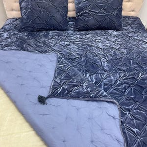velvet quilted bedding set, purplish grey comforter, tassel comforter blanket, velvet bedding set, quilted comforter set, grey purple bedding, luxury velvet quilt, tassel bedding set, designer comforter, soft velvet blanket, premium bedding set, elegant bedroom decor, modern bedding set, plush comforter, cozy blanket set, handmade quilted bedding, decorative tassel quilt, winter comforter set, lightweight velvet quilt, durable stitched comforter, home decor bedding, hotel style bedding,