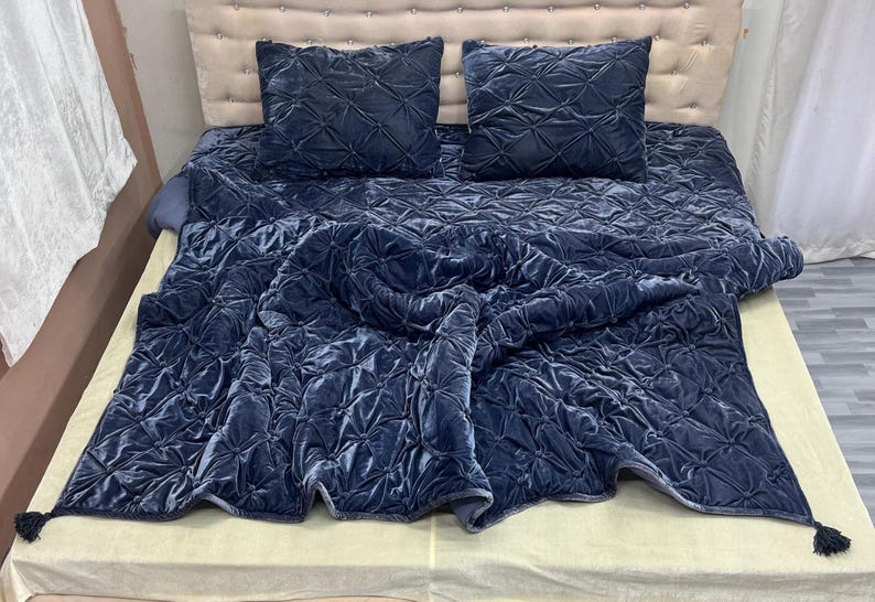 velvet quilted bedding set, purplish grey comforter, tassel comforter blanket, velvet bedding set, quilted comforter set, grey purple bedding, luxury velvet quilt, tassel bedding set, designer comforter, soft velvet blanket, premium bedding set, elegant bedroom decor, modern bedding set, plush comforter, cozy blanket set, handmade quilted bedding, decorative tassel quilt, winter comforter set, lightweight velvet quilt, durable stitched comforter, home decor bedding, hotel style bedding,
