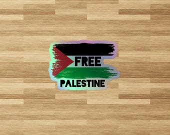 Kundenspezifischer Free Palestine holografischer Aufkleber