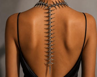 Spike-ketting: punk-gotisch statement streetwear-sieraden, roestvrij staal