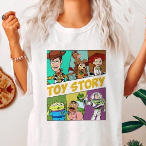 Disney Toy Story 1995 Retro T-Shirt, Woody Buzz Lightyear Rex Tee, Disney Pixar Fest, WDW Disneyland Family Vacation Trip image 1