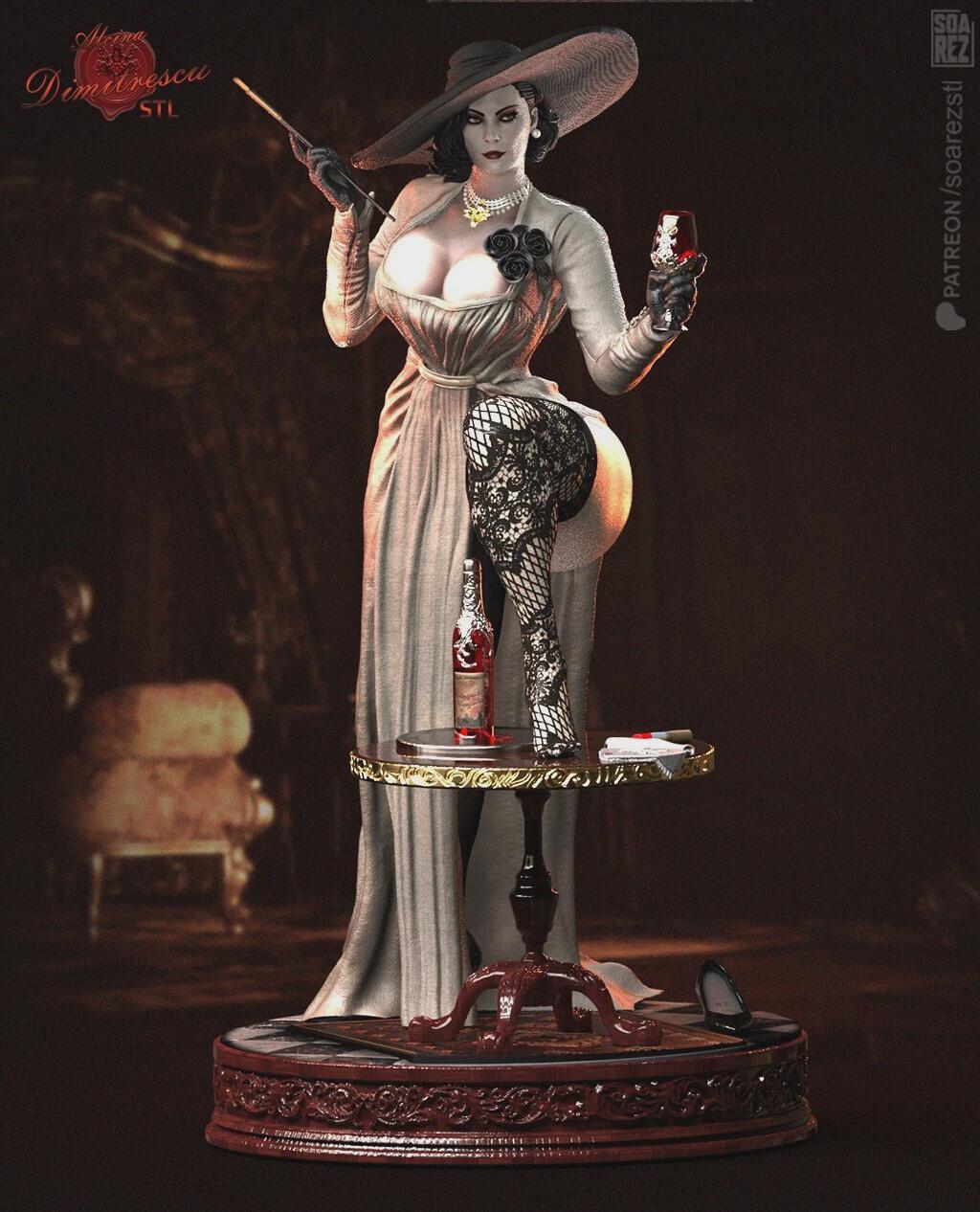 Lady Dimitrescu Figurine - Etsy