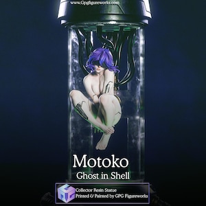 Cyberpunk Tactical Android Figurine, Fully Hand Painted 16K Resin 3D Printed Sci Fi Statue