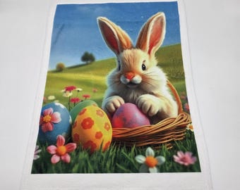 Personalized 30 x 50 cm guest towel – photo or text sublimation on one side. Individual design, great gift idea.