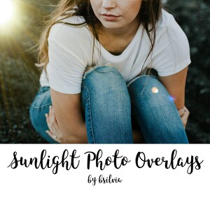 50 Sunlight Photo Overlays, Sun Flares, Light Rays, Lens Flares, Sunlight Light Effects, Photoshop Overlay, Commercial Use